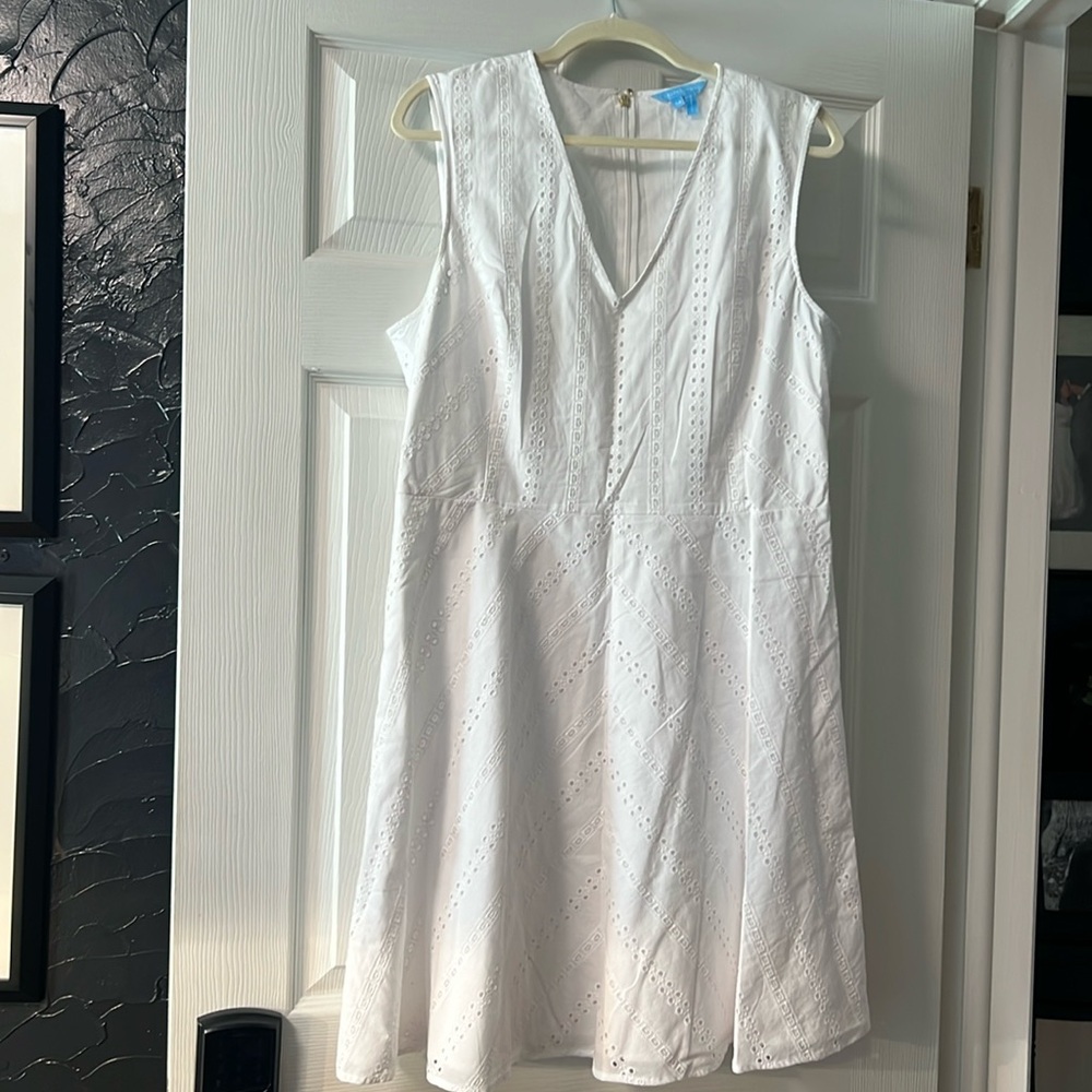 Draper James White Eyelet Dress